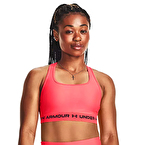 Under Armour Mid Çapraz Sırtlı Sporcu Sütyeni Pembe