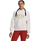 Under Armour Project Rock Everyday Terry Kadın Kapüşonlu Sweatshirt Bej