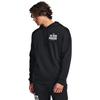 Under Armour Project Rock Rival Fleece Kapüşonlu Sweatshirt Siyah