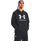 Under Armour Rival Fleece Logo Kapüşonlu Sweatshirt Siyah