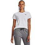 Under Armour Sportstyle Left Chest Kadın Kısa Kollu T-Shirt Beyaz