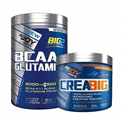 Big Joy Big2 BCAA Glutamine 600 Gr + Crea Big Kreatin 120 Gr Hediyeli