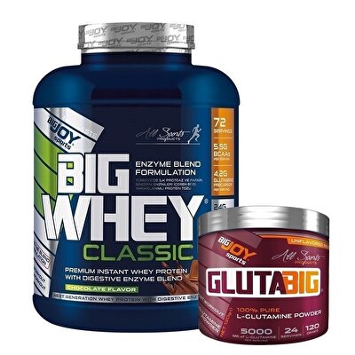 Big Joy Big Whey Classic Whey Protein 2376 Gr + Gluta Big 120 Gr Hediyeli