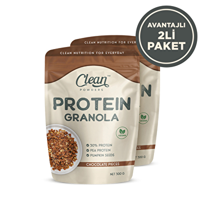 Clean Powders Protein Granola 300 Gr 2 Adet
