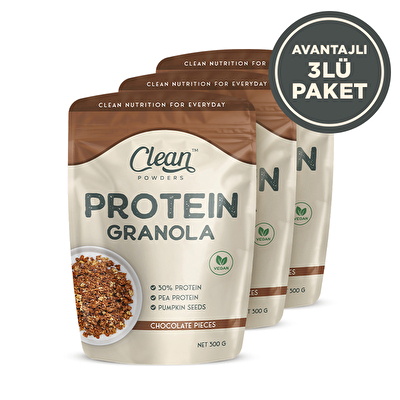 Clean Powders Protein Granola 300 Gr 3 Adet