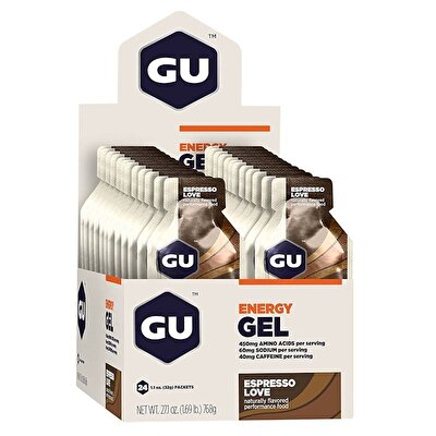 GU Energy Gel + Caffeine 32 Gr 24 Adet