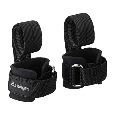 Harbinger Big Grip Pro Lifting Straps Siyah