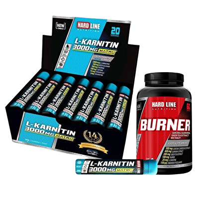 Hardline L-Karnitin Matrix 3000 Mg + Burner Kombinasyonu
