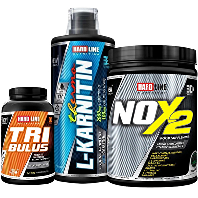 Hardline Nox 2 + L-Karnitin Thermo + Tribulus Kombinasyonu