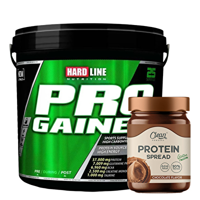 Hardline Progainer 5000 Gr + Clean Powders Protein Spread Çikolata Kombinasyonu