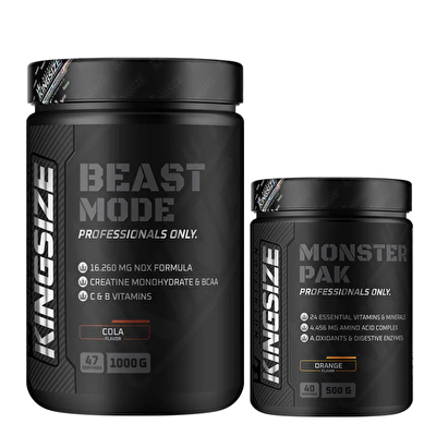 Kingsize Nutrition Beast Mode + Monster Pak Kombinasyonu