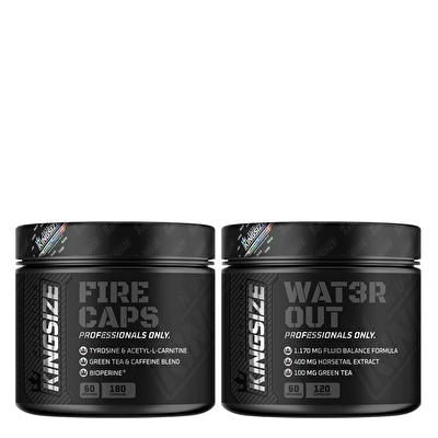Kingsize Nutrition Fire Caps + Wat3r-Out Kombinasyonu