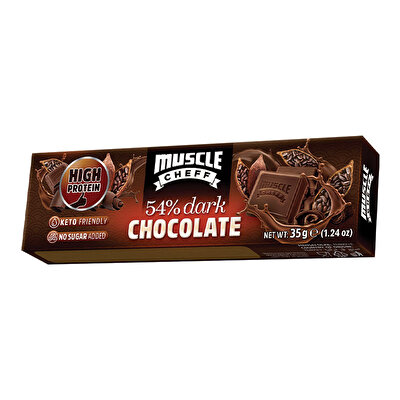 Muscle Cheff Proteinli Bitter Çikolata 35 Gr
