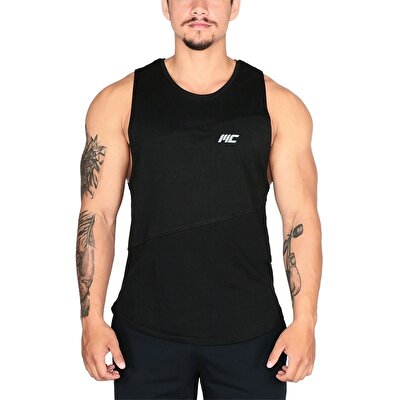 MuscleCloth Elite Kolsuz T-Shirt Siyah