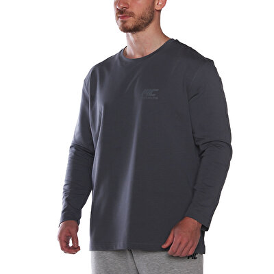 MuscleCloth MC-X Uzun Kollu Sweatshirt Füme