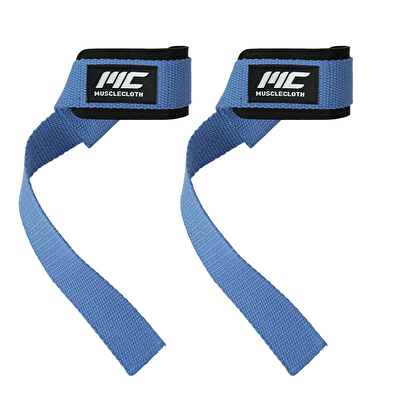 MuscleCloth Padded Lifting Straps Mavi