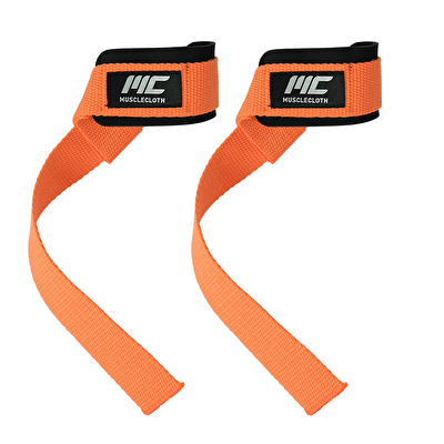 MuscleCloth Padded Lifting Straps Turuncu