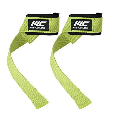 MuscleCloth Padded Lifting Straps Yeşil