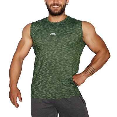 MuscleCloth Pro Kolsuz T-Shirt Yeşil