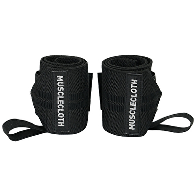 MuscleCloth Pro Wrist Wraps 2'li Paket Siyah