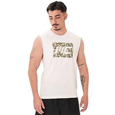 MuscleCloth Tactical Kolsuz T-Shirt Kırık Beyaz