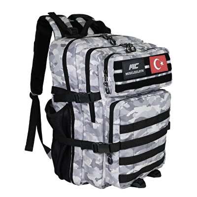MuscleCloth Tactical Sırt Çantası Gri Kamuflaj