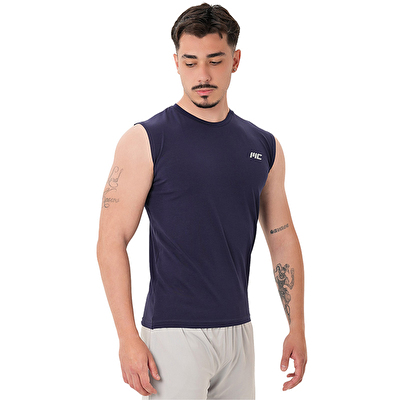 MuscleCloth Training Kolsuz T-Shirt İndigo