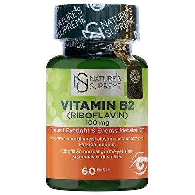 Nature's Supreme Vitamin B2 100 Mg 60 Kapsül