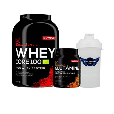 Nutrend Whey Protein 2.25 Kg + Nutrend Glutamine 300 Gr + Shaker