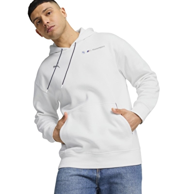 Puma Bmw Mms Ess+ Kapüşonlu Sweatshirt Beyaz