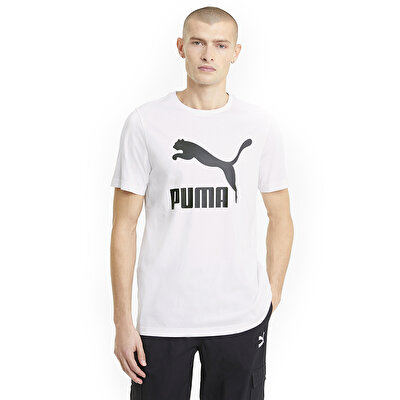 Puma Classics Logo Kısa Kollu T-Shirt Beyaz