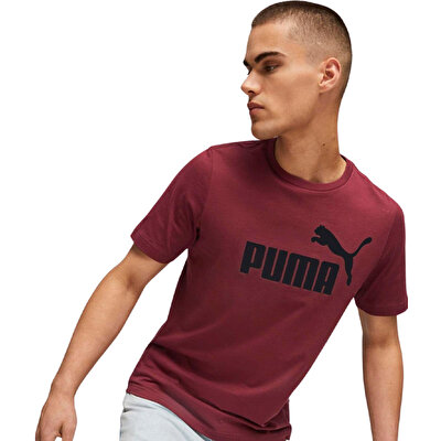 Puma Essentials Logo T-Shirt Bordo