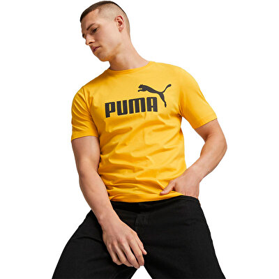 Puma Essentials Logo T-Shirt Sarı