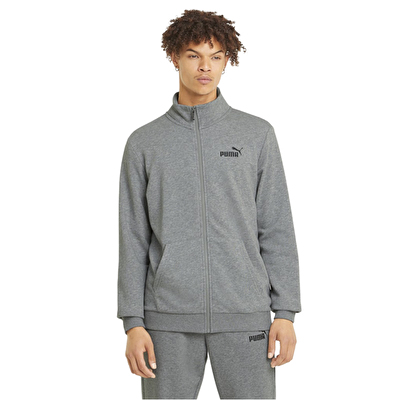 Puma Essentials Track Jacket Fermuarlı Sweatshirt Gri