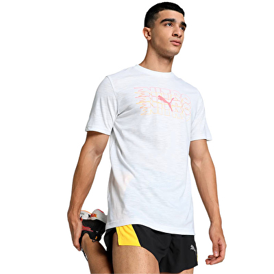 Puma Graphic Nitro Kısa Kollu T-Shirt Beyaz