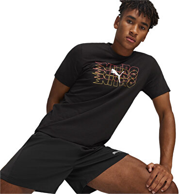 Puma Graphic Nitro Kısa Kollu T-Shirt Siyah