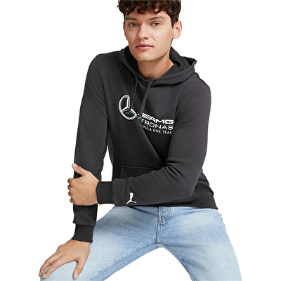 Puma Mercedes AMG Petronas Ess Kapüşonlu Sweatshirt Siyah