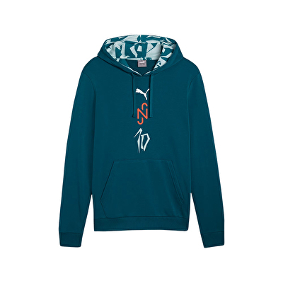 Puma Neymar JR Creativity Kapüşonlu Sweatshirt Turkuaz