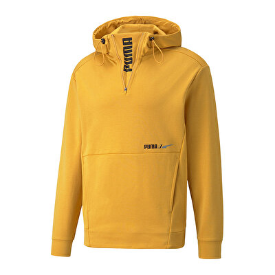 Puma Rad Cal Yarım Fermuarlı Kapüşonlu Sweatshirt Sarı