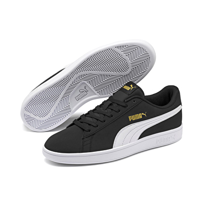Puma Smash V2 Buck Ayakkabı Siyah Beyaz