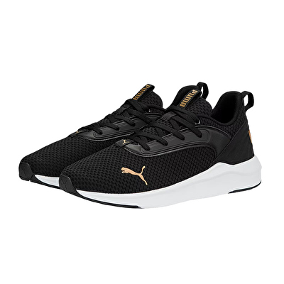 Puma SoftRide Flair Kadın Ayakkabı Siyah Gold