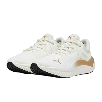 Puma SoftRide Pro Molten Metal Kadın Ayakkabı Beyaz Gold