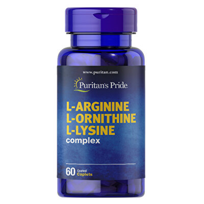 Puritan's Pride L-Arginine L-Ornithine L-Lysine Complex 60 Tablet