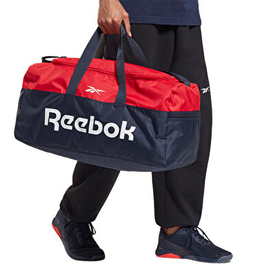 Reebok Active Core Grip Duffel Bag Medium Çanta Lacivert Kırmızı