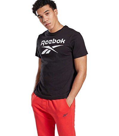 Reebok Graphic Series Stacked Tee T-Shirt Siyah