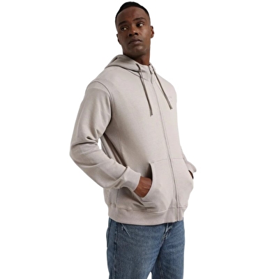 Reebok Morris Kapüşonlu Fermuarlı Sweatshirt Gri