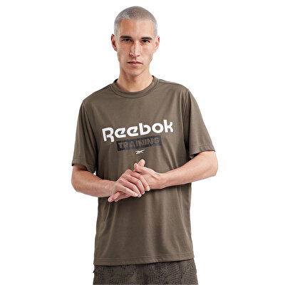 Reebok Training Gfx Kısa Kollu T-Shirt Haki