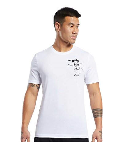Reebok TS Cotton Graphic Tee T-Shirt Beyaz