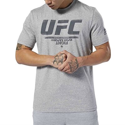 Reebok UFC Fan Gear Logo T-Shirt - Gri