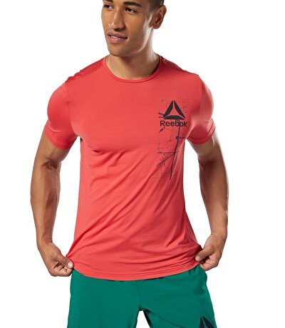 Reebok Workout Ready Activchill Graphic T-Shirt Kırmızı